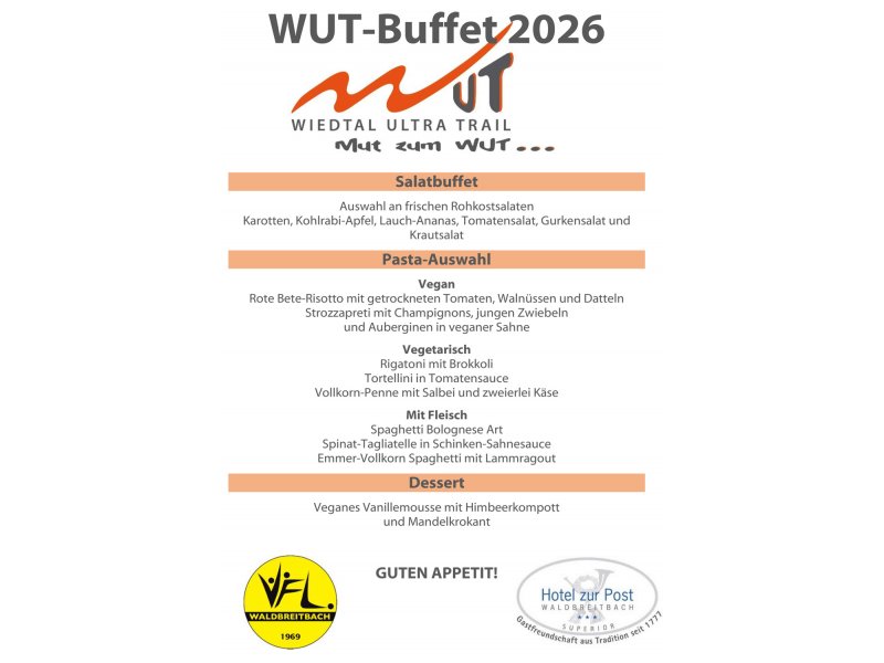 WUT Pasta-Buffet 2026 WUT Pasta-Buffet 2026